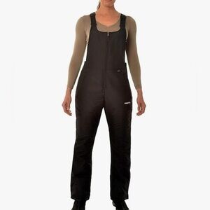 Black Snow Bib Overalls